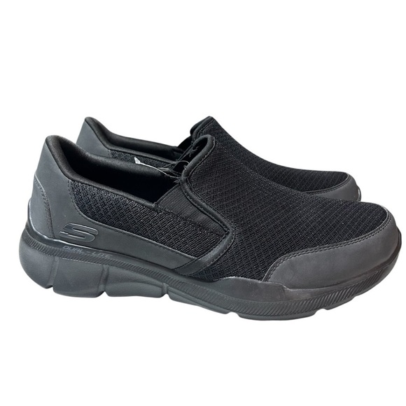 New Skechers Men’s Equalizer Persistent Slip-On Black Size 9.5M BNWT - Picture 1 of 8